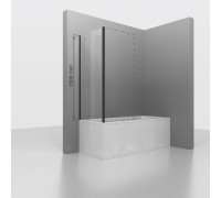 Боковая панель RGW Z-050-4B 700х1500 мм черный профиль 352205407-14