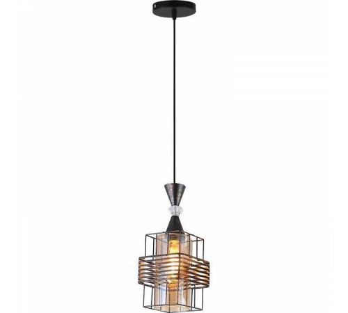 Подвесной светильник Reluce 03128 03128-0.9-01 BK+PATINA GOLD