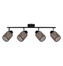 Спот De Markt Ракурс 4хGU10 черный хром 07503-0.8-04 BK+CR