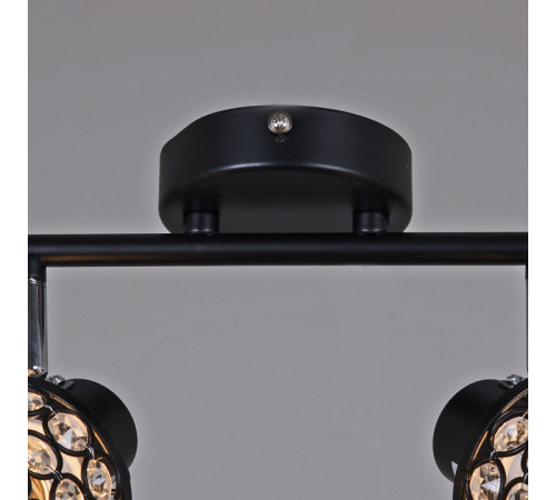 Спот De Markt Ракурс 4хGU10 черный хром 07503-0.8-04 BK+CR