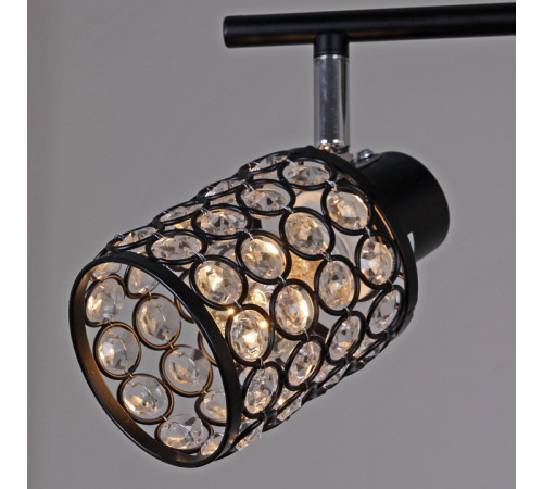 Спот De Markt Ракурс 4хGU10 черный хром 07503-0.8-04 BK+CR