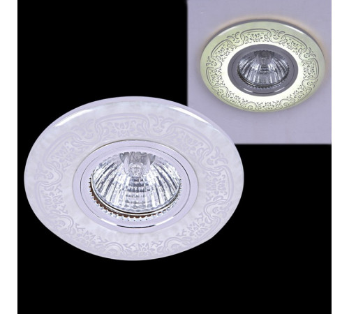 Встраиваемый светильник 09502-9.0-001MN MR16+LED3W WH/CR
