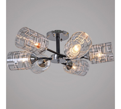 Люстра на штанге 26260-0.3-06 CR+BK