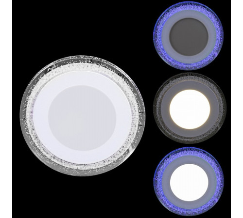 Встраиваемый светильник 34063-9.0-001QP LED6+3W BL