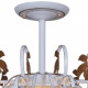 Люстра на штанге Reluce 96028 96028-0.3-07 WH+GOLD PN