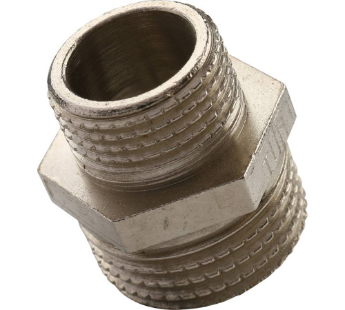 Ниппель резьбовой переходной TIEMME 3/4х1/2 НР-НР никелированный 1500124