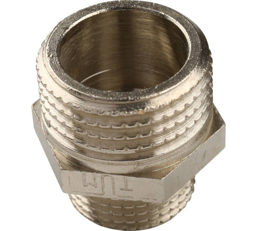 Ниппель резьбовой переходной TIEMME 3/4х1/2 НР-НР никелированный 1500124