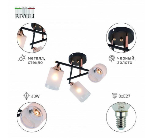 Люстра на штанге Rivoli Fiona Б0059259
