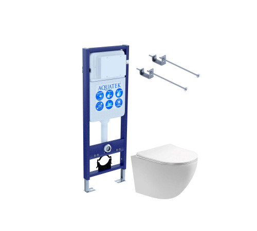 Комплект инсталляции 3 в 1 AQUATEK Европа T-17 с унитазом AQ1900T-00 без клавиши SET AQUATEK ЕВРОПА T-17-KKI1