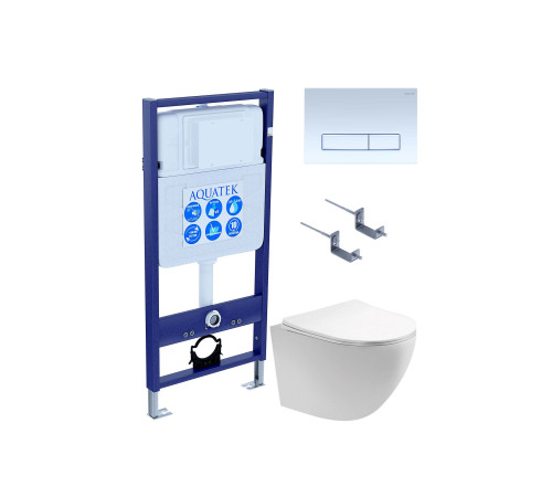 Комплект инсталляции 4 в 1 AQUATEK Европа T с унитазом AQ1900T-00 и клавишей KDI-0000021 SET AQUATEK ЕВРОПА T KDI21