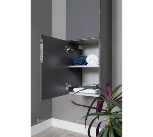 Пенал Aquanet Алвита 35 L серый антрацит 00249618