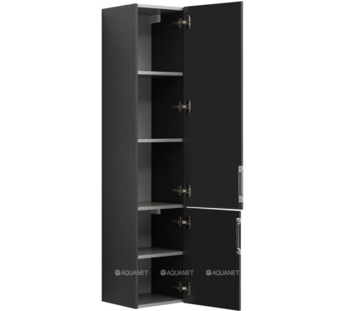 Шкаф-пенал Aquanet Алвита 35 серый антрацит 00240197