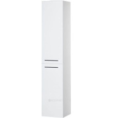 Шкаф-пенал De Aqua Тока 1 L с бельевой корзиной белый 1760х350 мм 00167272