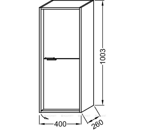 Шкаф-пенал Jacob Delafon Vivienne 40х100 см белый блестящий ручки хром EB1665-J5-J5