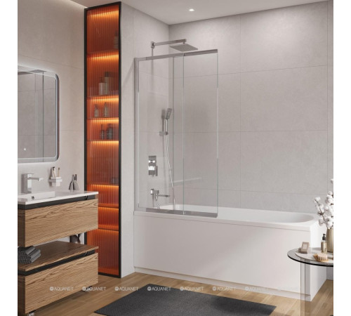 Душевая шторка на ванну Cezares SLIDER 90x150 см хром SLIDER-FIX-VF-11-90/150-C-Cr