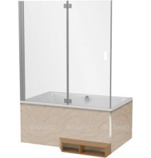 Экран для ванны Jacob Delafon Capsule стеклянный 140 см в нишу E6D127-GA