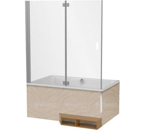 Экран для ванны Jacob Delafon Capsule стеклянный 140 см в нишу E6D127-GA