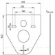 Звукоизоляционная плита для подвесного унитаза AlcaPlast M91