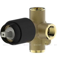 Корпус встраиваемого смесителя Bravat 1 функция черный матовый D999BW-ENG