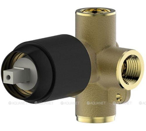 Корпус встраиваемого смесителя Bravat 1 функция черный матовый D999BW-ENG