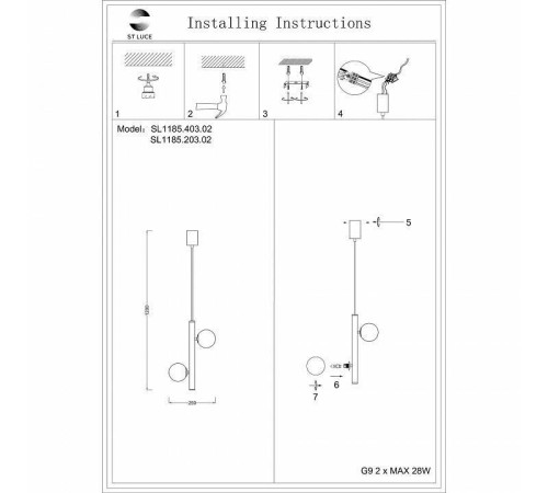 Подвесной светильник ST-Luce Asolo SL1185.203.02
