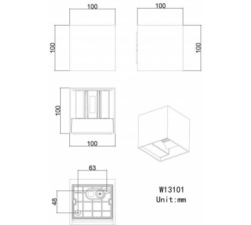 Накладной светильник ST-Luce Brik LED 12 Вт SL9513.401.01