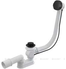 Сифон для ванны AlcaPlast A55BLACK-80 автомат черный A55BLACK-80