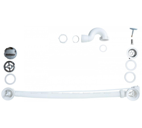 Слив-перелив для ванны Kolpa-san A1850 W P TRAP 75 см 154846