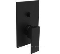 Смеситель встраиваемый для душа Paffoni ELLE на 2 выхода с дивертором черный матовый EL015NO/M