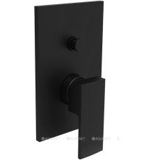 Смеситель встраиваемый для душа Paffoni ELLE на 2 выхода с дивертором черный матовый EL015NO/M