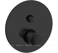 Смеситель для душа встраиваемый Paffoni Jo на 2 выхода с девиатором черный матовый JO015NO