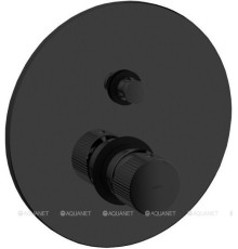 Смеситель для душа встраиваемый Paffoni Jo на 2 выхода с девиатором черный матовый JO015NO