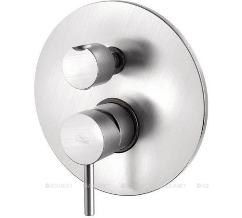 Смеситель для душа встраиваемый Paffoni LIGHT на 2 выхода сталь LIG018ST