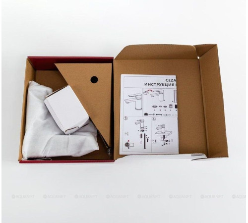 Смеситель для раковины Cezares SLIDER сатин матовый с донным клапаном SLIDER-LS-IN