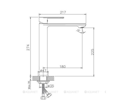 Смеситель для раковины Haiba HB11590-7 черный HB11590-7