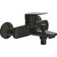 Смеситель для ванны Bravat Rhein с коротким изливом черный матовый F6429564BW-01-ENG