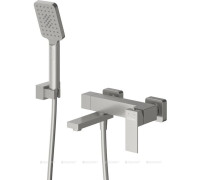 Смеситель для ванны и душа Cezares SLIDER с ручным душем и шлангом сатин SLIDER-VD-IN