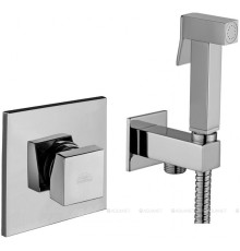 Комплект гигиенического душа Paffoni Tweet Square со смесителем хром KITDUP112CR