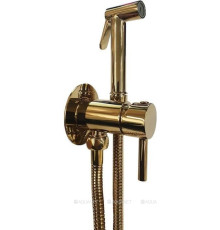 Гигиенический душ со смесителем Paffoni TWEET ROUND MIX золото ZDUP110HG