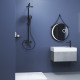 Душевая стойка со смесителем RGW SP-25B черный матовый 59140125-04