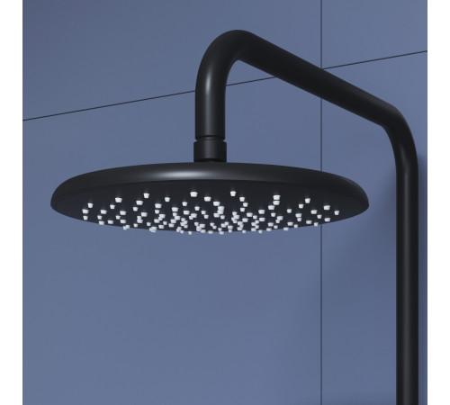 Душевая стойка со смесителем RGW SP-25B черный матовый 59140125-04