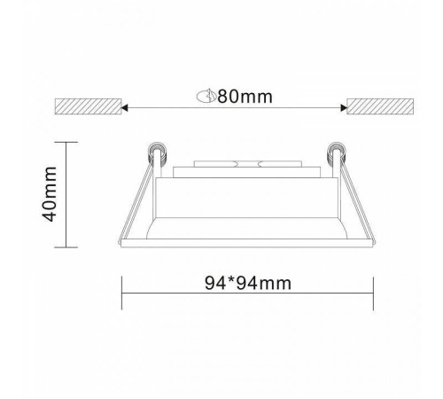 Встраиваемый светильник ST-Luce Misura ST208.418.01