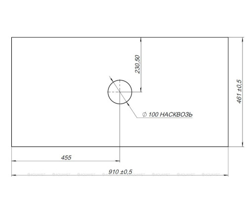 Столешница Allen Brau Reality 91 см графит 1.32024.G