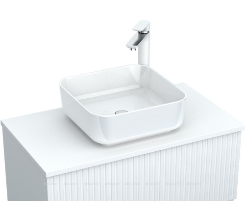 Столешница Aquanet Джейн 80 с отверстием под смеситель белый матовый 00313297