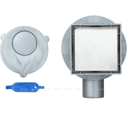 Трап точечный Logan L005-100 100х100 мм двухсторонняя решетка L005-100