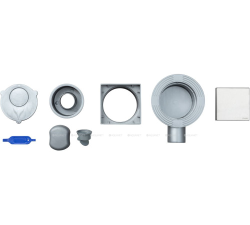 Трап точечный Logan L005-100 100х100 мм двухсторонняя решетка L005-100