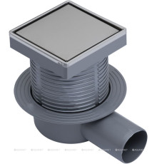 Трап точечный Logan L006-100 100х100 мм двухсторонняя решетка с рамкой L006-100