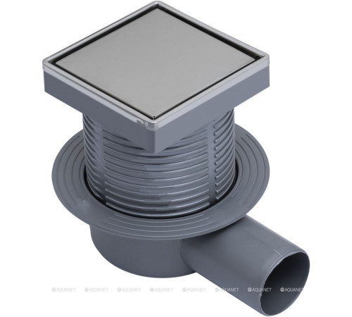 Трап точечный Logan L006-100 100х100 мм двухсторонняя решетка с рамкой L006-100