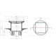 Трап точечный Pestan Confluo Standard 15х15 см Plate Vertical 2in1 13702561