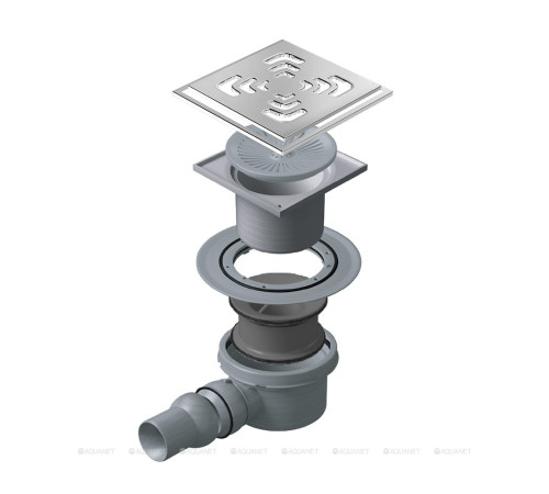 Трап точечный Pestan Standard Square 1 Mask хром 150х150 мм 13000073